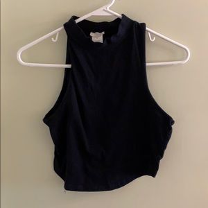 Turtle neck cropped tank